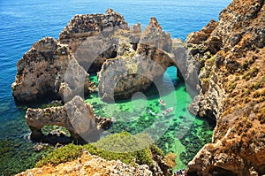 Ponta da Piedade in Algrave, Portugal photo