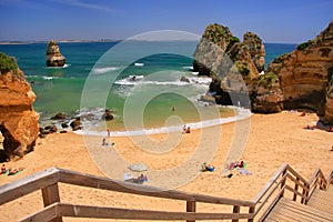 Ponta de Piedade beach in Lagos, Algarve region, Portugal