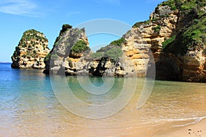 Ponta de Piedade in Lagos, Algarve coast in Portugal