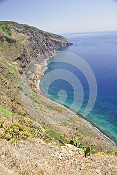 Ponta do Pargo Lighthouse. Madeira cliffs. photo