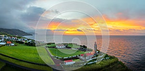 Ponta Garca at sunrise time, Sao Miguel island, Azores