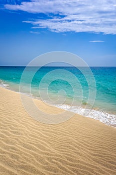 Ponta preta beach and dune in Santa Maria, Sal Island, Cape Verde