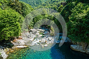 Pontboset in the Champorcher Valley. Aosta Valley, northern Italy.