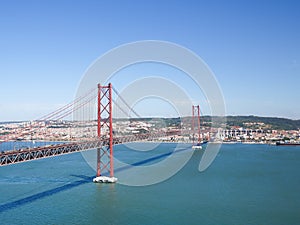 Ponte 25 de Abril in Lisbon, Portugal