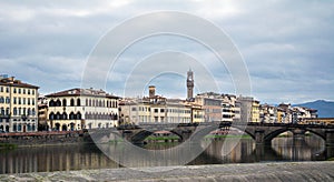 Alla Carraia bridge in Florence, Italy photo