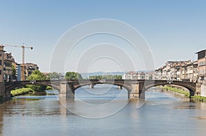 The Ponte alla Carraia bridge in Florence, Italy. photo