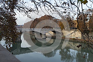 Ponte Bridge Giuseppe Mazzini, Roma. Italy