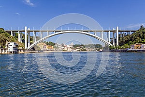 Ponte da Arrabida Bridge in Porto or Oporto city photo