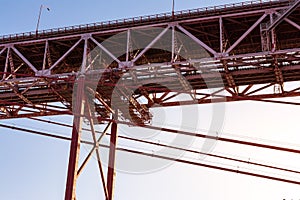 Ponte 25 de Abril Bridge Famous Architectural Sight Lisbon Portugal Landscape