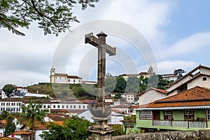 Ponte de Antonio Dias Antonio Dias Bridge and Merces de Baixo Church - Ouro Preto, Minas Gerais, Brazil photo