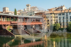 Ponte degli Alpini, Bassano del Grappa Northern Italy. Color image