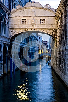 Ponte dei Sospiri Bridge of Sighs Venice Italy
