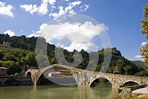 Ponte della Maddalena,Tuscany, Italy