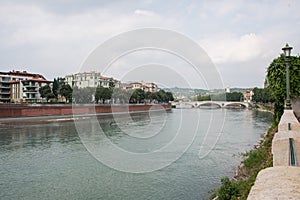 Ponte della Vittoria a bridge in Verona, Italy.