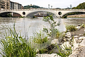 The Ponte della Vittoria is located in Verona on the Adige river. It owes its name to the victory of Vittorio Veneto, a battle tha