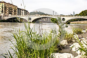 The Ponte della Vittoria is located in Verona on the Adige river. It owes its name to the victory of Vittorio Veneto, a battle tha