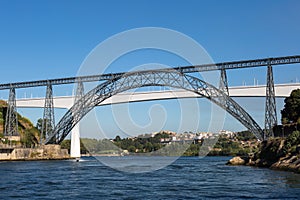 Ponte do Infante Bridge over Douro River in Porto, Portugal