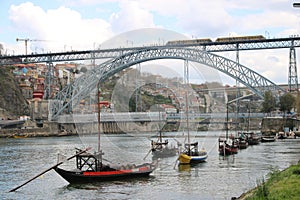 Ponte Dom Luis Bridge Architectural Porto  Portugal Europe
