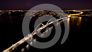 Ponte JK at night in Brasilia photo