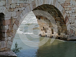 Ponte Pietre a bridge in Verona in Italy photo