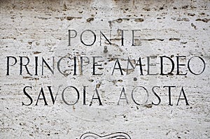 Ponte Principe Amedeo Savoia Aosta in Rome