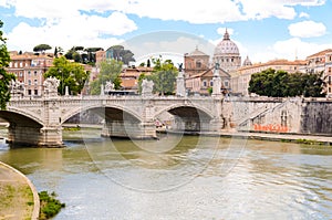 Ponte Principe Amedeo and St. Peter's basilica