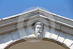 Ponte Rialto detail, Venice, Veneto, Venetia, Italy