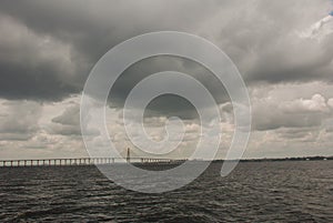 Ponte Rio Negro in Brazil. The Manaus Iranduba Bridge is a bridge over the Rio Negro that links the cities of Manaus and Iranduba