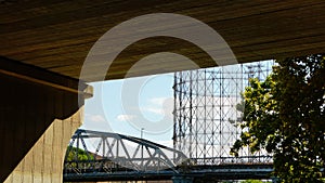 Ponte Romano dell`INDUSTRIA, called PONTE DI FERRO in the Roman district of Ostiense