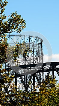 Ponte Romano dell`INDUSTRIA, called PONTE DI FERRO in the Roman district of Ostiense near the Gasometro