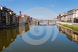 Ponte Santa Trinita bridge in Florence photo