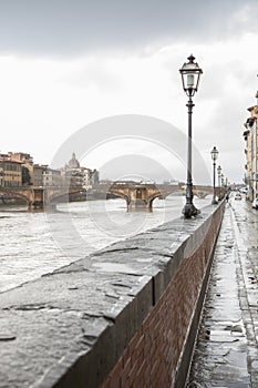 Ponte Santa Trinita Bridge; Florence; Italy