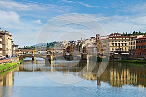 Ponte Santa Trinita bridge over the Arno River