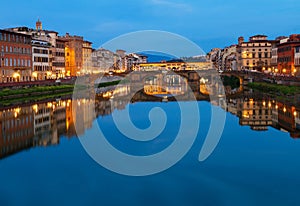 Ponte Santa Trinita bridge over the Arno River