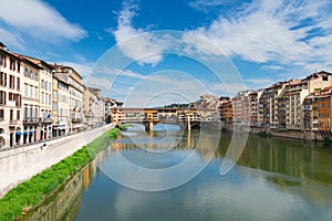 Ponte Santa Trinita bridge over the Arno River