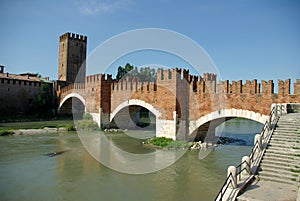 Ponte Scaligero, Verona, Italy photo