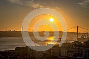 Ponte sobre o Tejo , in Lisbon, Portugal photo