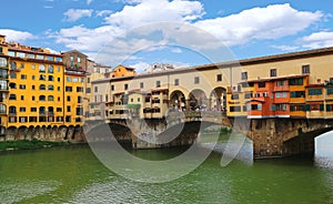 Ponte Vecchio bridge in Florence, Italy