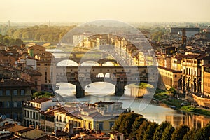 Ponte Vecchio Bridge in Florence - Italy