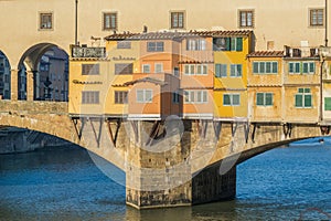 Ponte Vecchio bridge in Florence, Italy