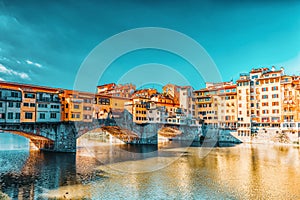 Ponte Vecchio is a bridge in Florence, located at the narrowest point of the Arno River, almost opposite the Uffizi Gallery.Italy