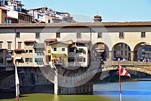 Ponte Vecchio Bridge, River Arno, Florence, Italy