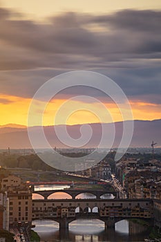 Ponte Vecchio in Florence, Italy