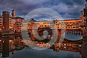 Ponte Vecchio in Florence, Tuscany, Italy