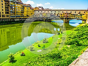 Ponte Vecchio Old Bridge in Florence, Italy