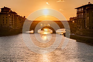 The Ponte Vecchio (Old Bridge) in Florence, Italy