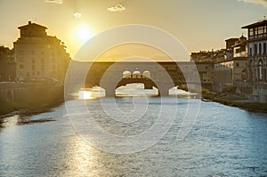 The Ponte Vecchio (Old Bridge) in Florence, Italy