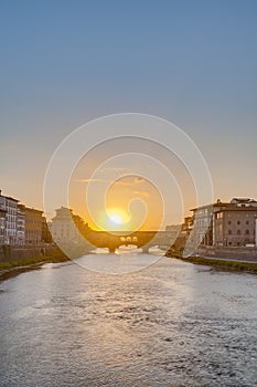 The Ponte Vecchio (Old Bridge) in Florence, Italy