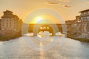 The Ponte Vecchio (Old Bridge) in Florence, Italy