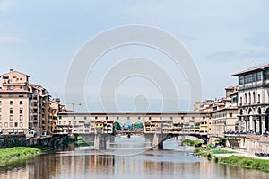 The Ponte Vecchio (Old Bridge) in Florence, Italy